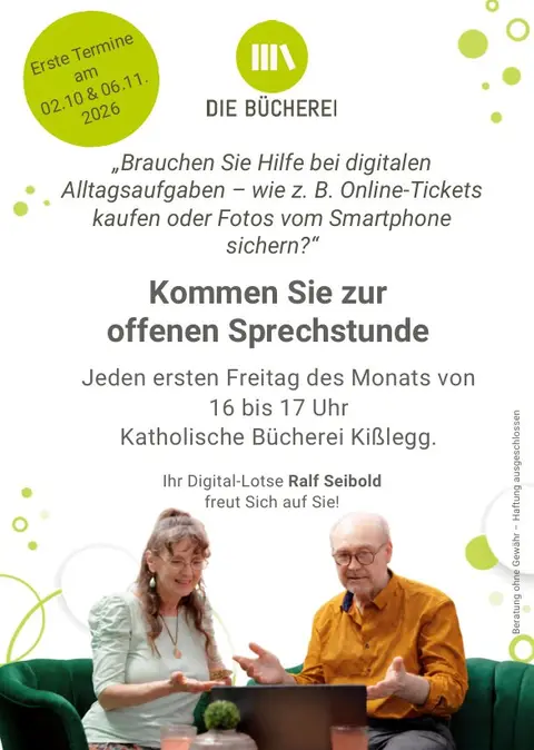 Digitalsprechstunde in der Bücherei