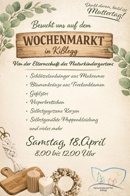 Wochenmarktstand des Naturkindergarten