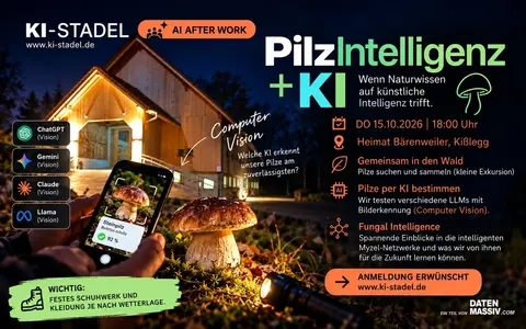 AI AFTER WORK - Pilzintelligenz trifft KI: Welches Modell erkennt unsere Pilze?