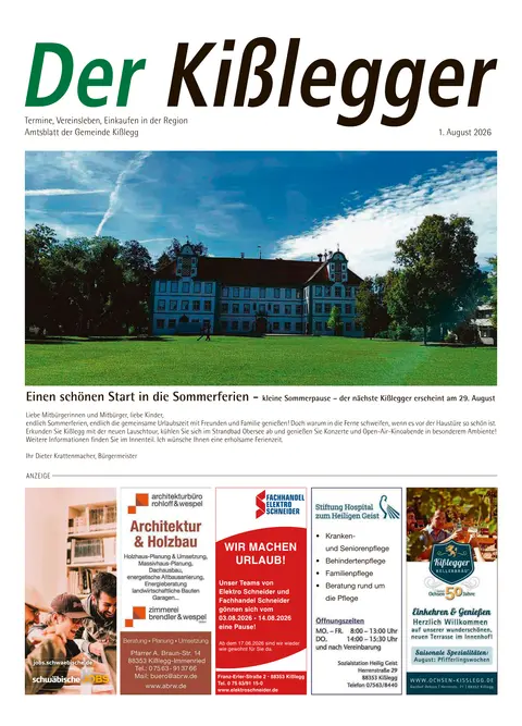 01.08.2026 Der Kißlegger
