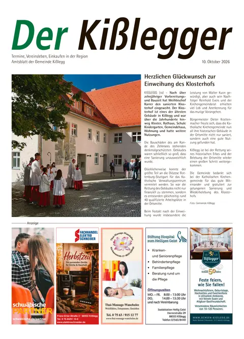 10.10.2026 Der Kißlegger