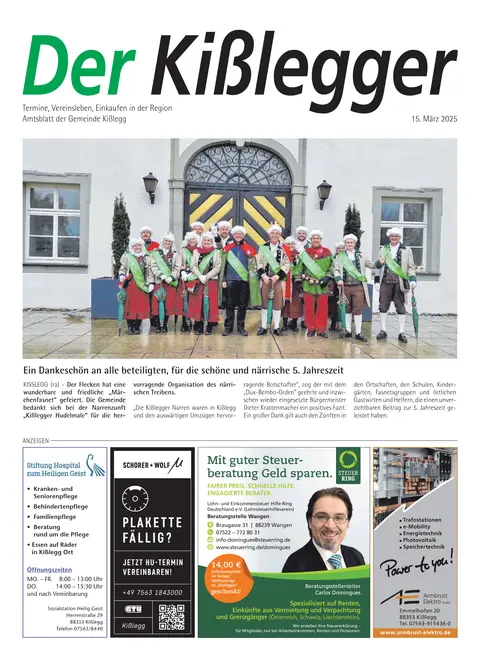 15.03.2025 Der Kißlegger